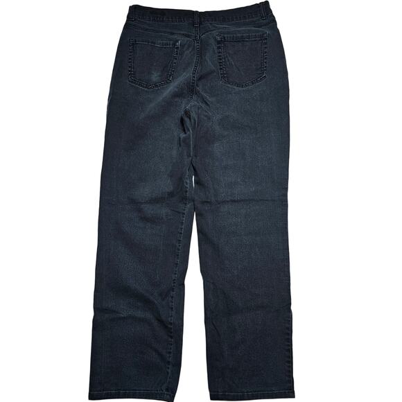 Gloria Vanderbilt Amanda Jeans Size 16 Black Classic High Rise Stretch AS SHOWN - Picture 4 of 10